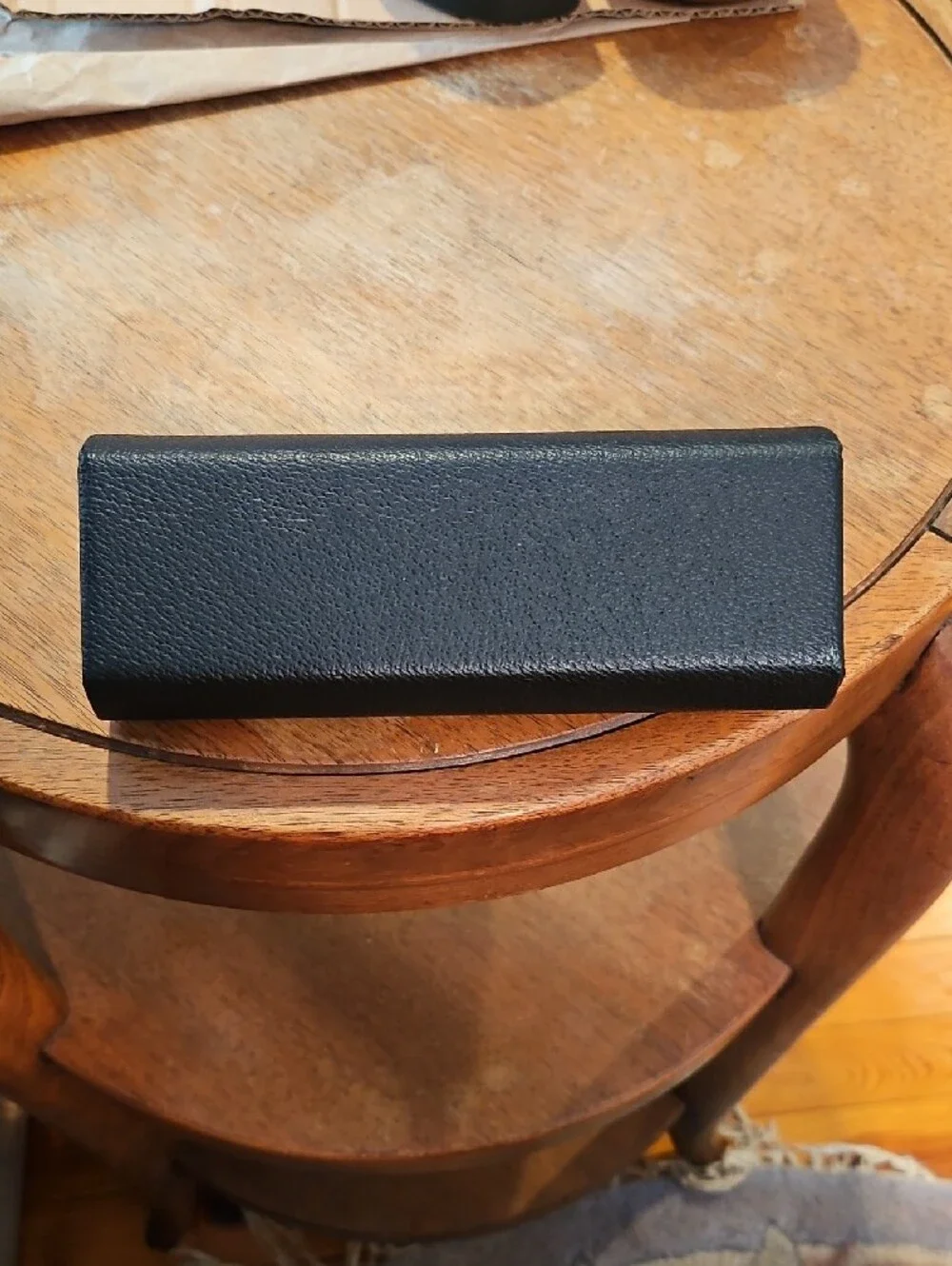 Burberry Black Leather Glasses Case